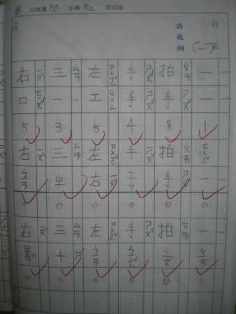 第一次寫國字